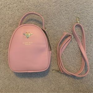 Pink Adjustable Spring Purse Crossbody Handbag with Strap